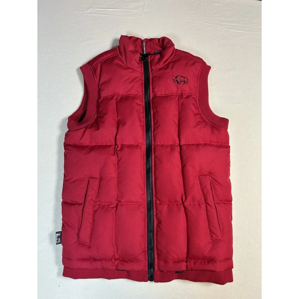 Buffalo David Bitton Puffer Vest Red‎ Men's Small
